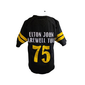 NWOT MED Elton John The Farewell Tour 75 T-shirt Athletic Varsity Tee Music